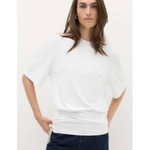 Marks & Spencer Тениска със събиране и подчертан пояс Marks & Spencer бяла Marks & Spencer | Byal | ЖЕНИ | 8 REG