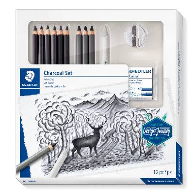 Комплект Staedtler Lumograph Charcoal, 12 части (30356-А)
