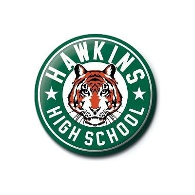 Pyramid International Placka Stranger Things - Hawkins High School – Zboží Mobilmania