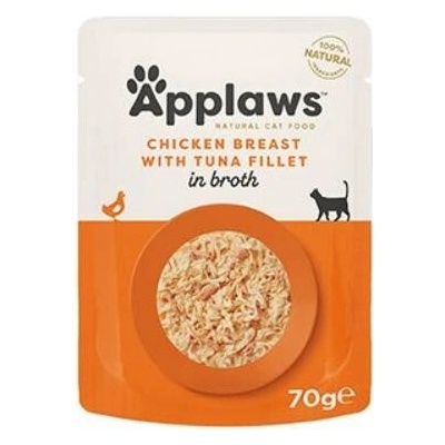 Applaws Cat kapsa Adult Broth kuřecí prsa s tuňákem 70 g
