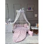 Babyhome Луксозен бебешки комплект кадифе Цвят РОЗОВ