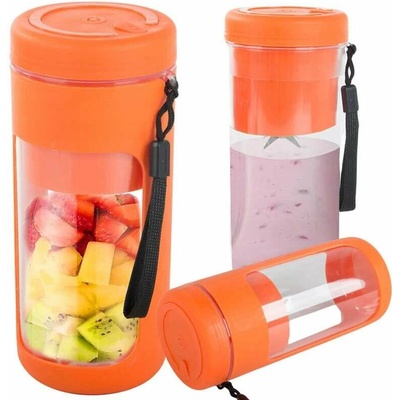 Prenosný smoothie mixér USB bezdrôtový 450 ml oranžový