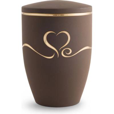Kovová urna Melina Café - Srdce