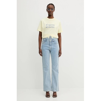 coperni Памучна тениска Coperni x Disney Princess дамска в жълто DJS03CRF5017 (DJS03CRF5017)