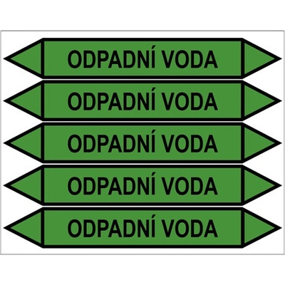 Značení potrubí, odpadní voda PZG 009393