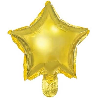 Party Deco Фолиев Балон, Звезда, Злато (fb120m-019)