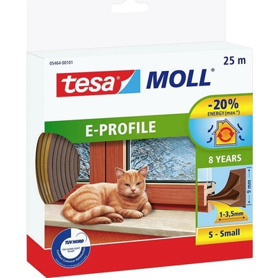 Tesa Tesamoll E-Profil 05464-00101-02 Tesniaca páska 25 m x 9 mm hnedá