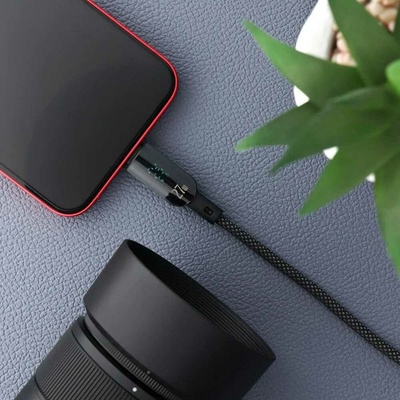F-Energy C273 USB A na Lightning 2,4A 12W Digital 1,2m černý