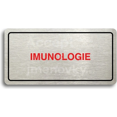 ACCEPT Piktogram IMUNOLOGIE - stříbrná tabulka - barevný tisk