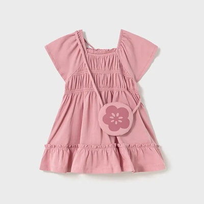 Mayoral Рокля с чанта в розов цвят за мини момиче Майорал