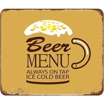 Ceduľa Beer Menu