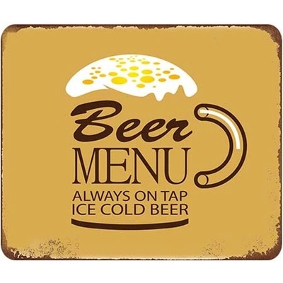Ceduľa Beer Menu