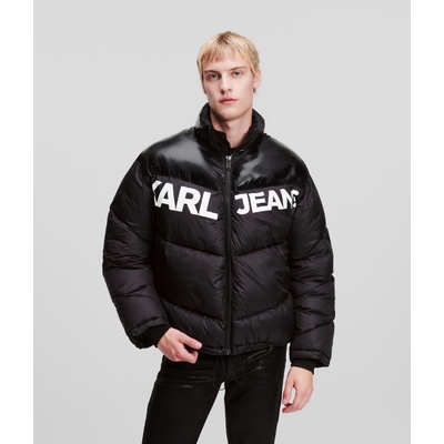 Karl Lagerfeld bunda JEANS KLJ LOGO PUFFER jacket čierna