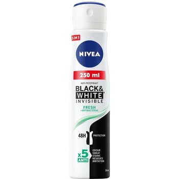 Image 1 of Nivea Black & White Invisible Fresh deo spray 250 ml