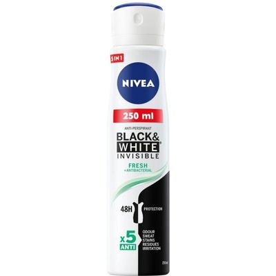 Nivea Black & White Invisible Fresh deo spray 250 ml