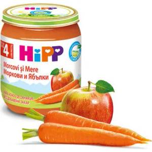 Hipp пюре БИО Моркови с ябълки - 125 г