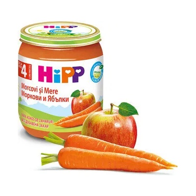 Hipp пюре БИО Моркови с ябълки - 125 г
