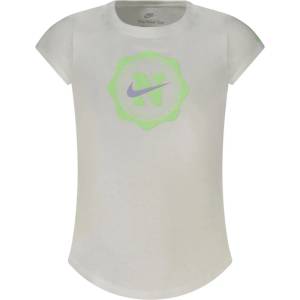 Nike Тениска с къс ръкав за момичета nike, Размер 6x, Цвят Бяло (36l996_biwhite)