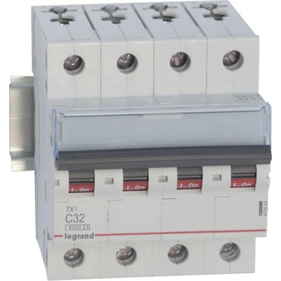 Legrand Автоматичен прекъсвач TX3 4P 10A крива С 6kA - 403560 (403560)
