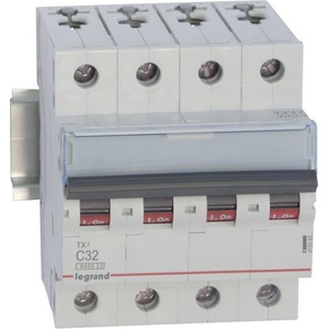 Legrand Автоматичен прекъсвач TX3 4P 10A крива С 6kA - 403560 (403560)