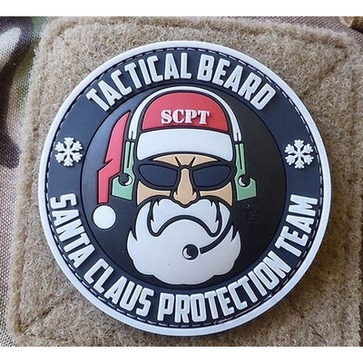 3D nášivka Tactical beard Santa Claus protection team - barevná, A.C.M.
