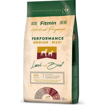 Fitmin Performance Medium Maxi Lamb & Beef 12 kg