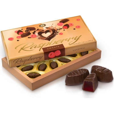Charlock Sweets Cherry malinové pyré v čokoládě 200 g