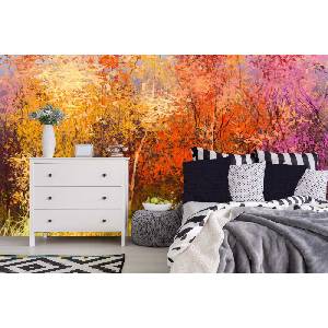 DIMEX ART Самозалепваща се флизелинова фототапета картина - есенни дървета 375 x 250 см