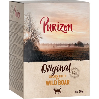 Purizon Adult bez obilovin Kuřecí filety s divočákem 6 x 70 g