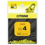 Декоративни камъчета за маникюр citrine, 1.6 мм ss4, пакет 50 бр (der3124)