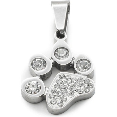 Bruno Přívěsek TLAPKA s kamínky S4462