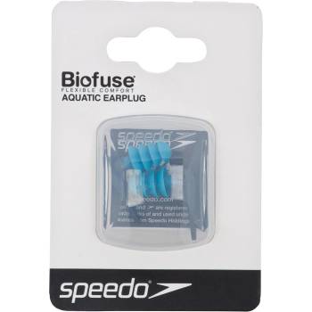 Speedo Adults Biofuse Swimming Ear Plugs - Grey/Blue