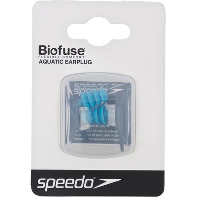 Speedo Adults Biofuse Swimming Ear Plugs - Grey/Blue