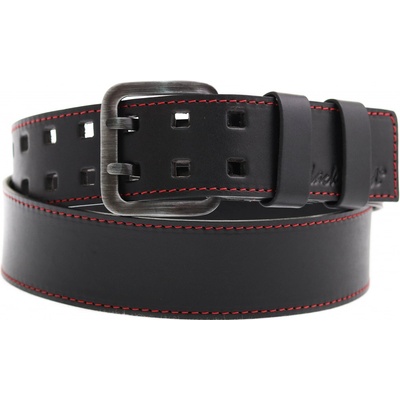 Black Hand široký pánský kožený opasek se dvěma trny 011-98 černý – Zboží Mobilmania