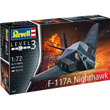 Revell Model set letadlo 63899 Lockheed Martin F 117A Nighthawk 1:72