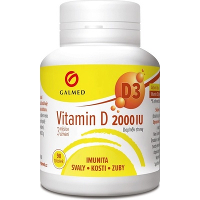 Galmed vitamín D3 2000 IU 90 tobolek