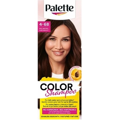 Palette Color Shampoo 4-68 Gaštanovohnedý 50 ml