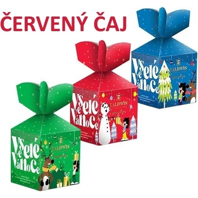 Ealdwin Xmas Holiday Collection Veselé Vánoce červené zelený čaj 10 g
