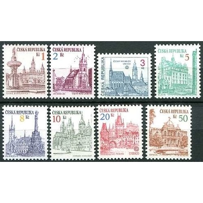 Česká pošta (1993) Pof. 12-19 ** - Česká republika - Městská architektura (výplatní známky - série)