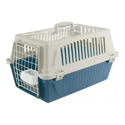 Ferplast - Atlas 20 Open - Транспортна чанта за кучета и котки с мека постелка и съд за вода , 58 / 37 / 32 см