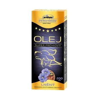 Vitar Veterinae Lněný olej 200 ml 5x