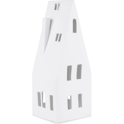 räder Porcelánový svícen domeček High Roof 30,5 cm, bílá barva, porcelán