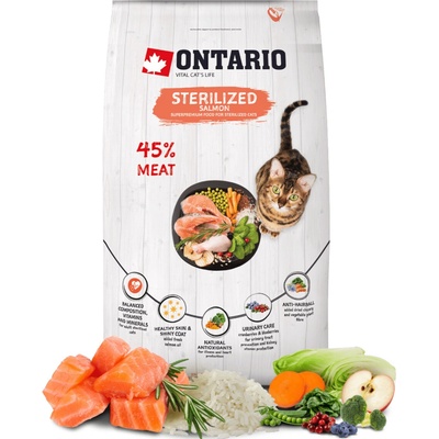 Ontario Cat Sterilised Salmon 0,4 kg
