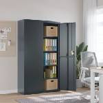 vidaXL Шкаф за папки антрацит 105x40x180 см стомана (339771)
