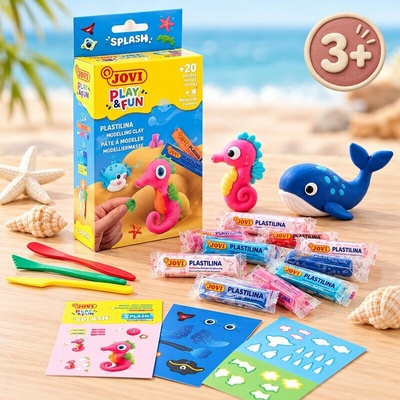 Jovi Sada plastelína PLAY&FUN MINI 20 ks Splash