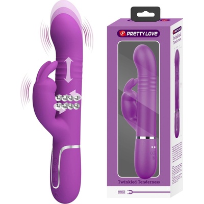 Pretty love coale 4 in 1 multifunction rabbit vibrator purple
