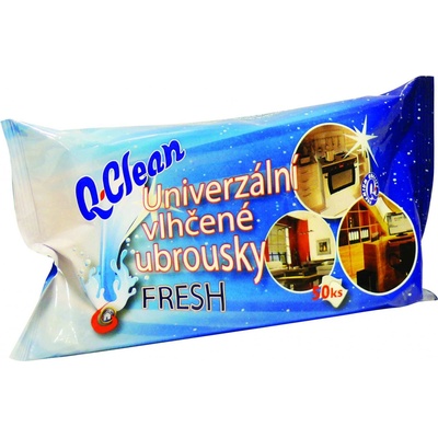Q Clean univerzálne vlhčené utierky 50 ks FRESH
