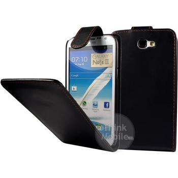 Image 1 of Samsung Galaxy Note II N7100 Flip Калъф Черен + Протектор