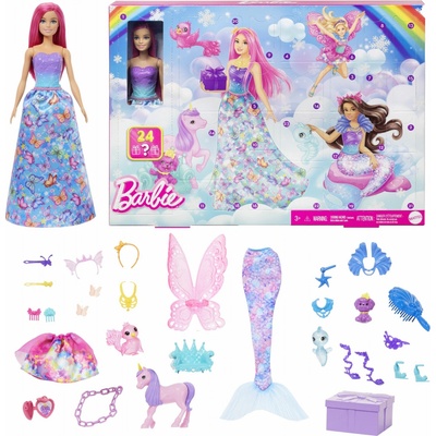Mattel Barbie rozprávkový adventný kalendár Dreamtopia HRG90