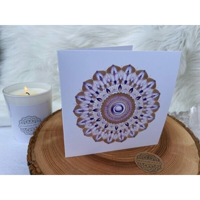 Mandalové přáníčko – Mandala KORUNNÍ ČAKRY